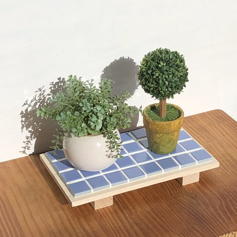 空色のプランターテーブル/花台