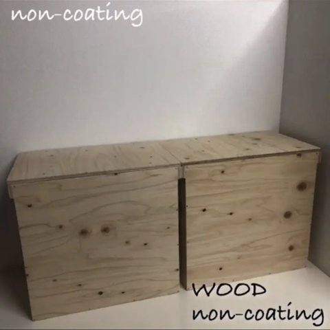 ウッドボックス ウッド  無塗装 収納箱 BOX 2点セット　お買い得!! 新品 限定！！！