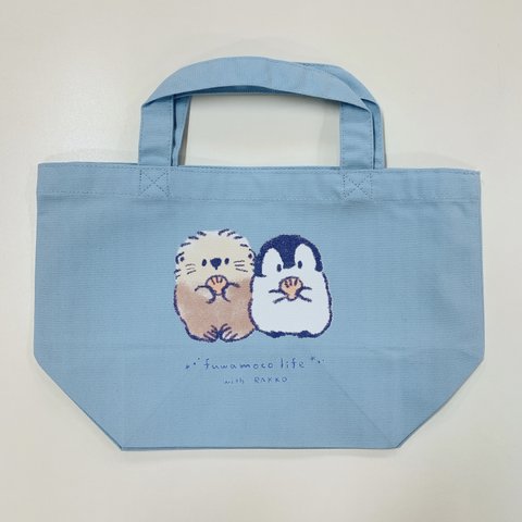 トートバッグ SM　もこぺん ふわもこライフ-らっこ-