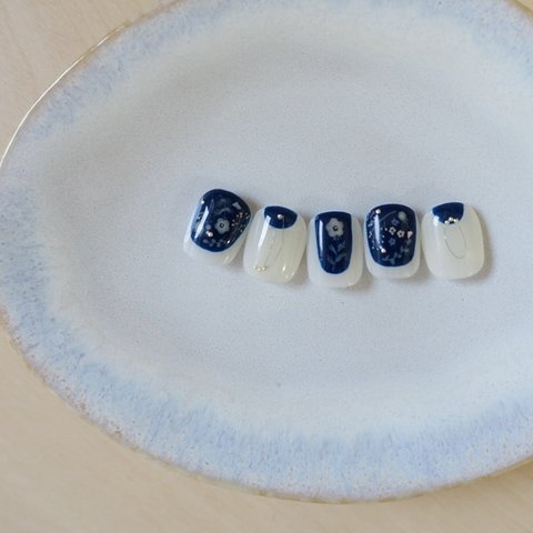 nail tip small flower /北欧ネイル/カジュアルネイル/ショートネイル