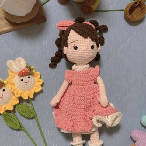 Misaaa 編みぐるみ　編み物　おもちゃ　ハンドメイド　人形　