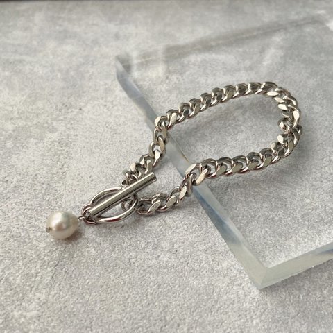 再販【allサージカルステンレス】A3042〈silver〉bracelet