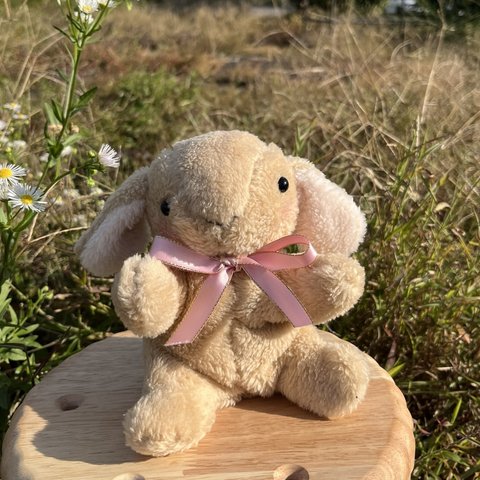 ふわもこシリーズ【ブラウンうさちゃん🐰🤎】ぬいぐるみ　うさぎ　ファーストトイ　ギフト　ハンドメイド　