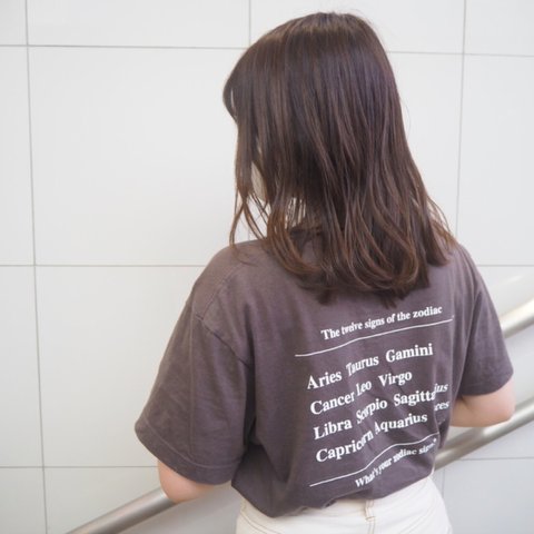 The twelve signs of the zodiac T-shirt ⭐︎charcoal⭐︎