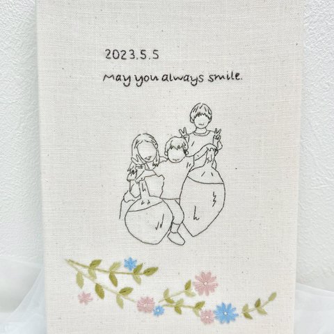 【オーダー品ご紹介】線画刺繍ボード🪡