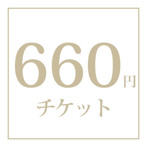 【オプション】チケット　660円　