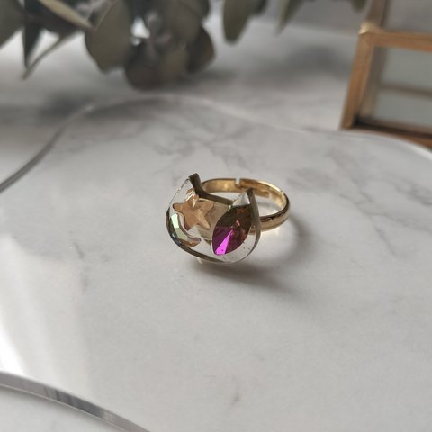 jewel cat  ring③