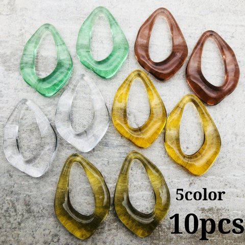 【chmm3820acrc】【5color 10pct】clear frame drop charm