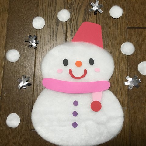 ☆壁面飾り☆冬 雪だるま 小　結晶 幼稚園保育園病院施設