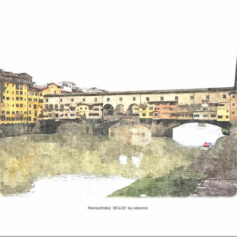 フィレンツェの風景（油絵風）