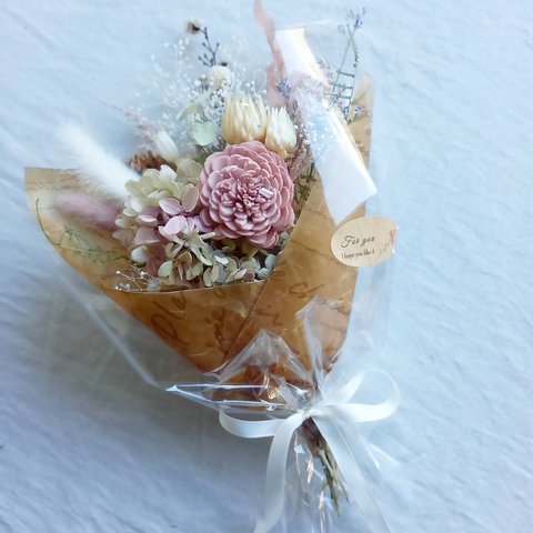 癒しの花束.:*♡プリザーブドフラワー　ドライフラワー　ブーケ　誕生日