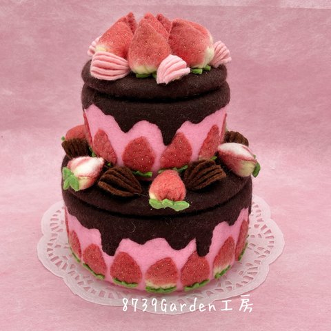 🍓苺のチョコレート2段ケーキB-21