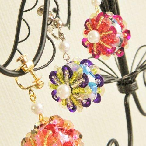 花火イヤリング・ピアス