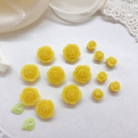 15 ハンドメイド パーツ    材料  薔薇  