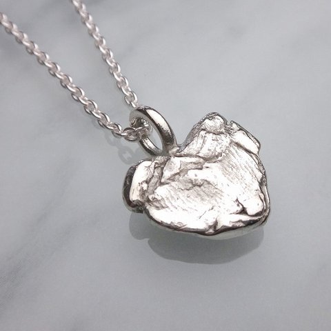 ”ハンドメイド”SILVERハートペンダント No.00194523