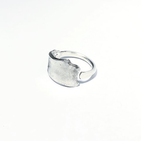 MELTING SILVER RING 003