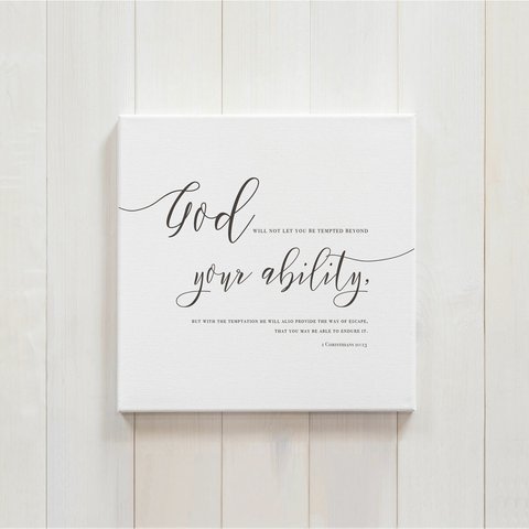 [Canvas] God will not let you... / Rfor Original Canvas Print / 3 size / 7 Colors