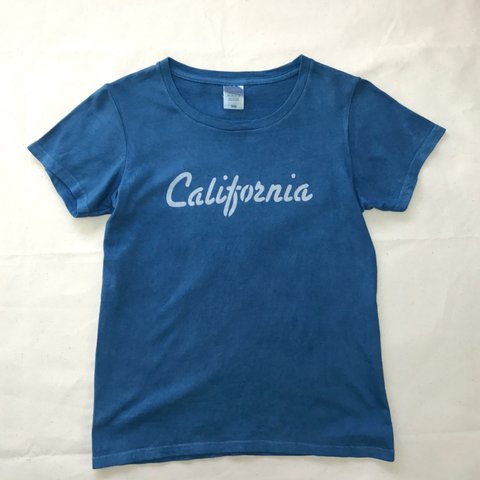 送料無料　カリフォルニアへ! California 藍染　Tシャツ