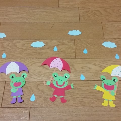 雨の日のカエル達♪