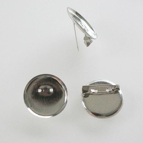 ブローチピン・台座金具【Ｌ】:30mm　12個で300円