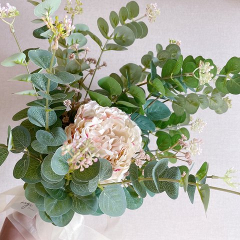 【eucalyptus peony green bouquet】ユーカリ ピオニー グリーン ブーケ