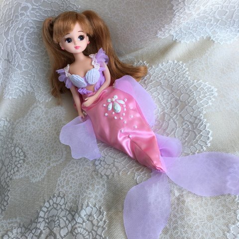 リカちゃん 人魚姫なりきりドレス(ピンク)