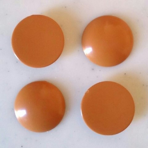 Vintage Mustard 28mm Cabochons 《6234》