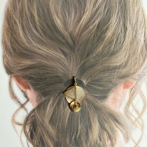 ポニーフック  ヘアカフ  髪飾り ヘアアクセ ゴールド 星 スィング