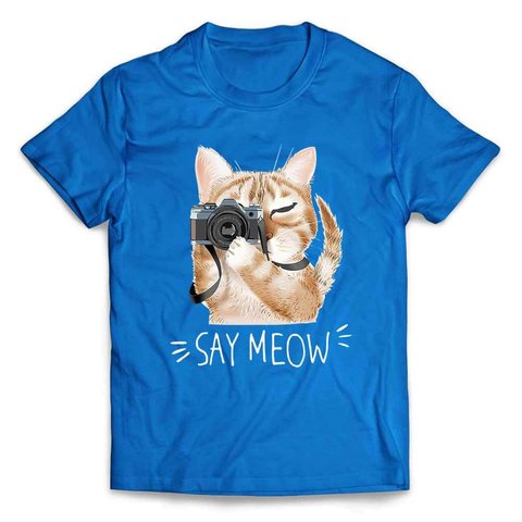 半袖Tシャツ 【猫 ねこ カメラ カメラマン】 by FOX REPUBLIC