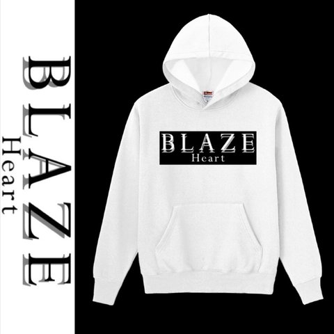  BLAZE-Heart-   オリジナルパーカー White