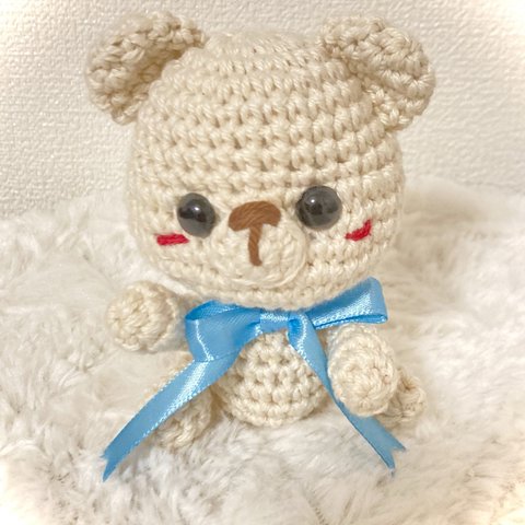 シンプルシリーズ　クマちゃんの編みぐるみ🧸