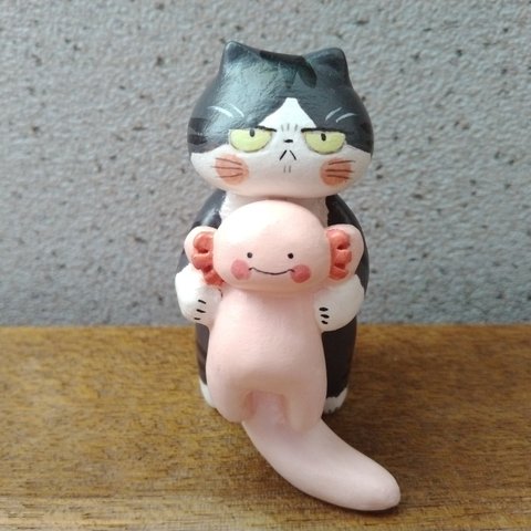 取れピチ☆猫さんと桜もちウーパールーパー！