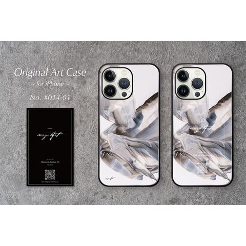 【iPhone15対応】強化ガラス オリジナルアートスマホケース #014-01 < Produced By mozu Art >