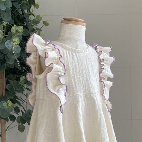 【 lavender 】cotton flare dress