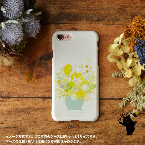 iPhone15シリーズ　お花のケース おしゃれ