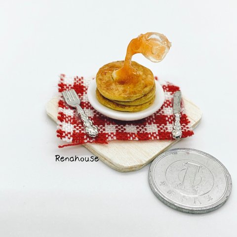 ホットケーキ【メイプルシロップがけ】