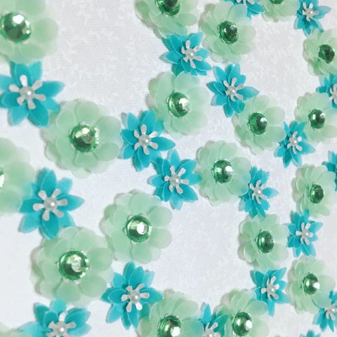 お花シール❁︎60枚❁︎jewel green