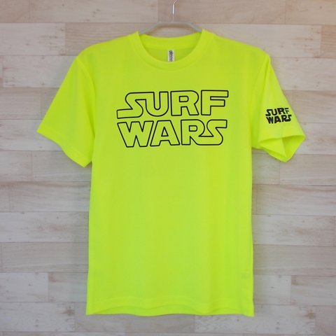 SURF WARS【蛍光イエロー×黒プリント】