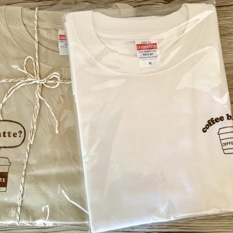 〈春服セットMサイズ〉TシャツとロンT coffeeデザインSET 