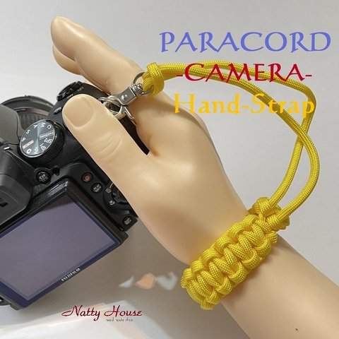 ハンドストラップ カメラ PARACORD パラコード パラシュート アウトドア ロープ キャンプ 防災 手編み 送料無料