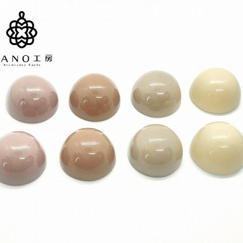 【17cb-a-a】17mm アクリルカボション 4色アソート★8個★ アクリル キャンディー カボション ピアス カボション イヤリング