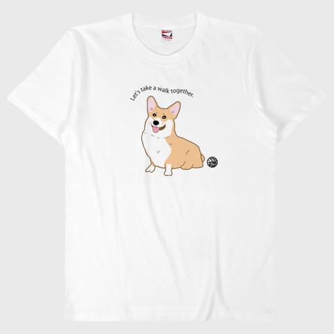 コーギーＴシャツ「つきあってくれへん」