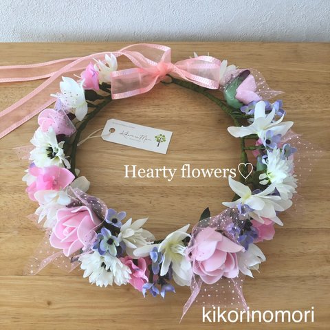 Hearty flowers♡花かんむり