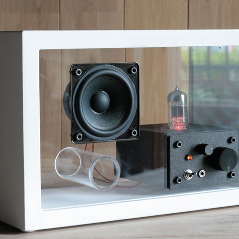 acrylic speaker [真空管アンプ内蔵]