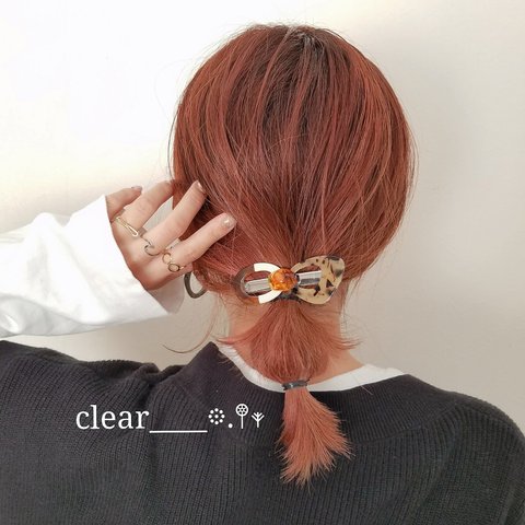 誰でも簡単♪挟むだけヘアクリップ✴️新作！レオパード