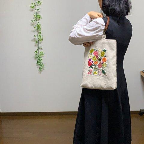 ★送料無料★　刺繍　バック　エコバック　小物入れ　サブバック