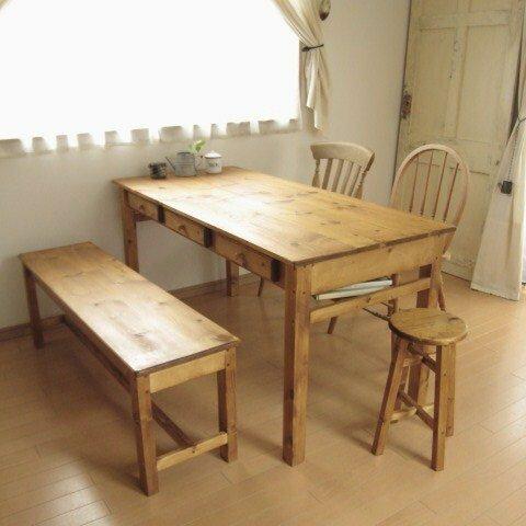 オーダーメイド /   drawers6 dining TABLE pine   # width size order #