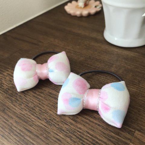 キッズ☆ぷっくりリボンヘアゴム