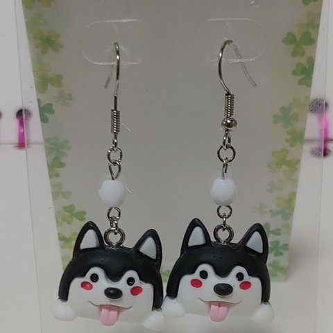 【ハンドメイド】犬 ピアス