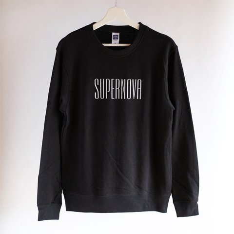 Print Sweatshirt - Black（プリントスウェットシャツ - ブラック）SW002